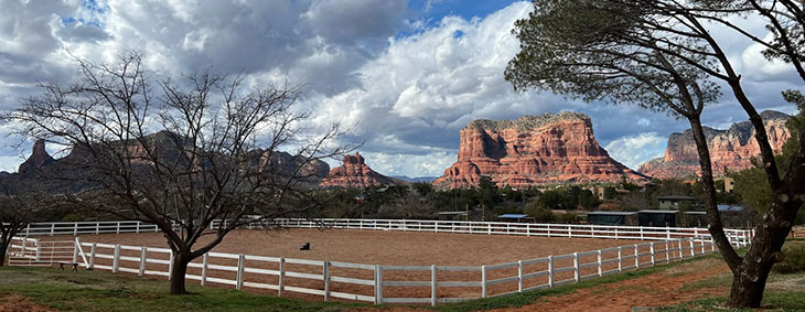 Horse Mesa Ranch Arena View